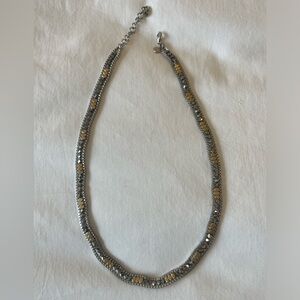 Two tone 20 inch necklace